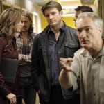 STANA KATIC, NATHAN FILLION, DENNIS COCKRUM