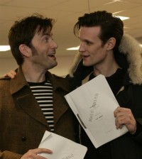 David Tennant and Matt Smith. Image Credit: BBC/Adrian Rogers