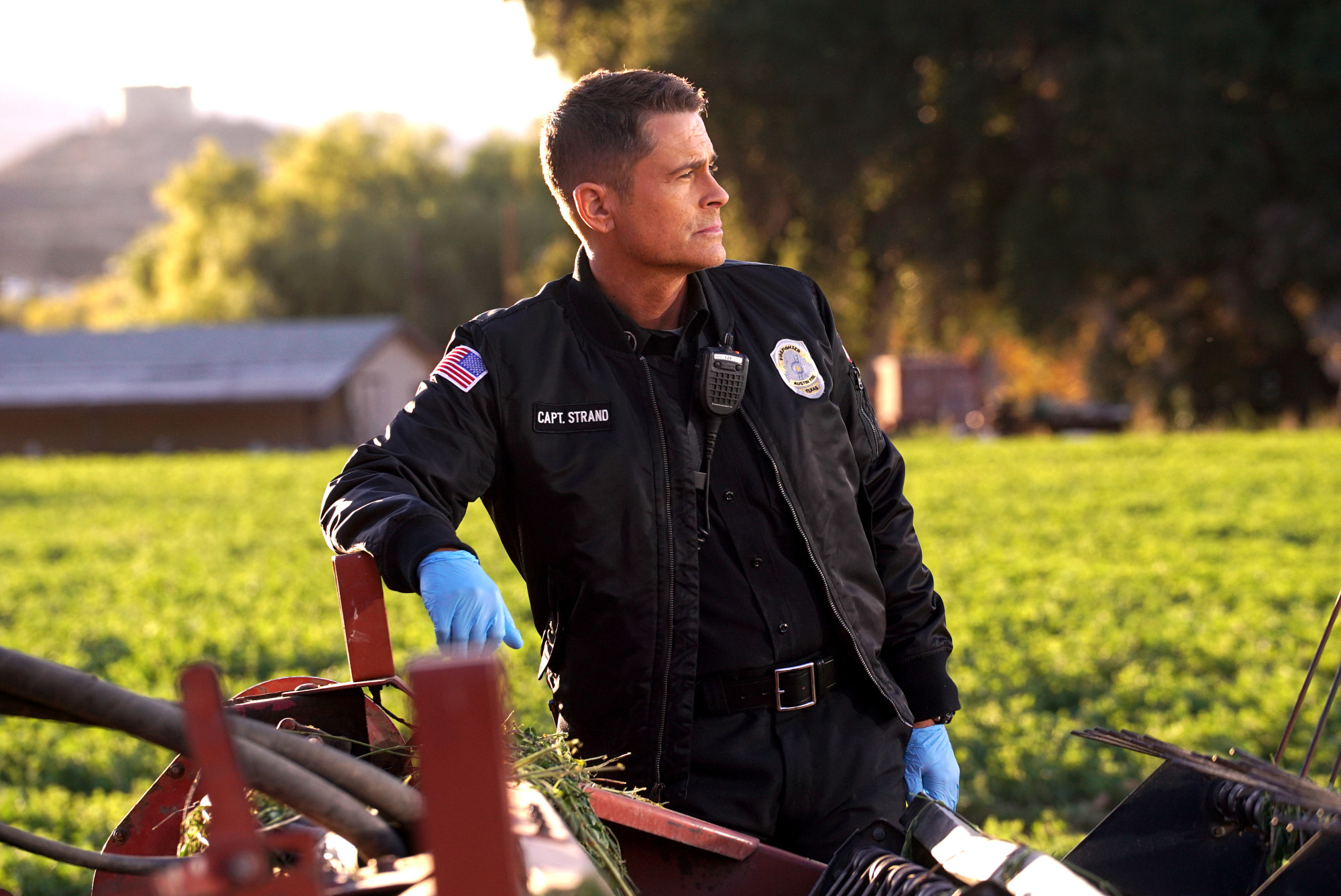 9-1-1: LONE STAR: Rob Lowe in the “Friends Like These” episode of 9-1-1: LONE STAR airing Monday, Feb. 17 (8:00-9:01 PM ET/PT) on FOX. ©2020 Fox Media LLC. CR: Kevin Estrada/FOX.