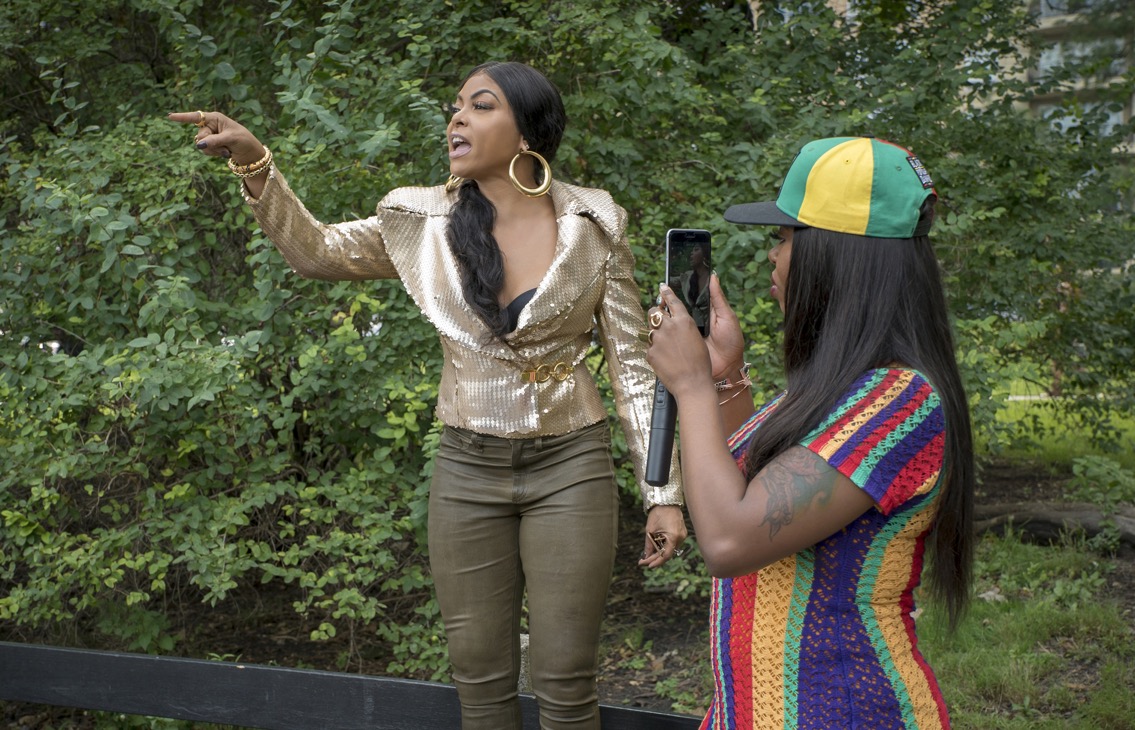 EMPIRE: L-R: Taraji P. Henson and Ta'Rhonda Jones in the "What is Done" episode of EMPIRE airing Wednesday, Nov. 7 (8:00-9:00 PM ET/PT) on FOX. ©2018 Fox Broadcasting Co. CR: Chuck Hodes/FOX.