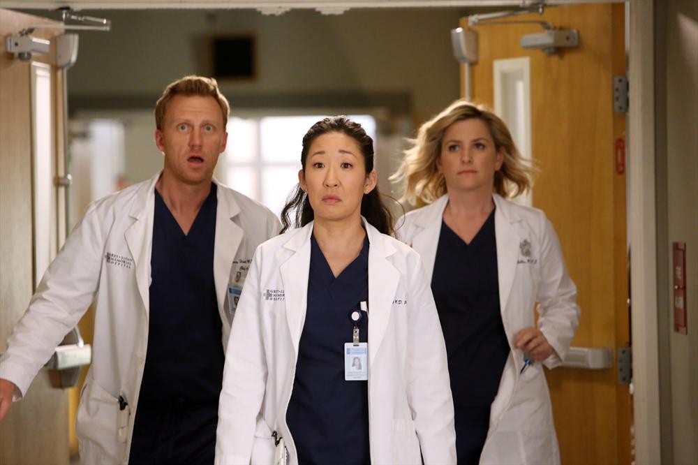 IMAGES The Docs Say Farewell to Yang on Grey's Anatomy's Season Finale